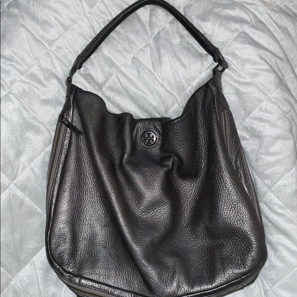 Silver Tory Burch Purse